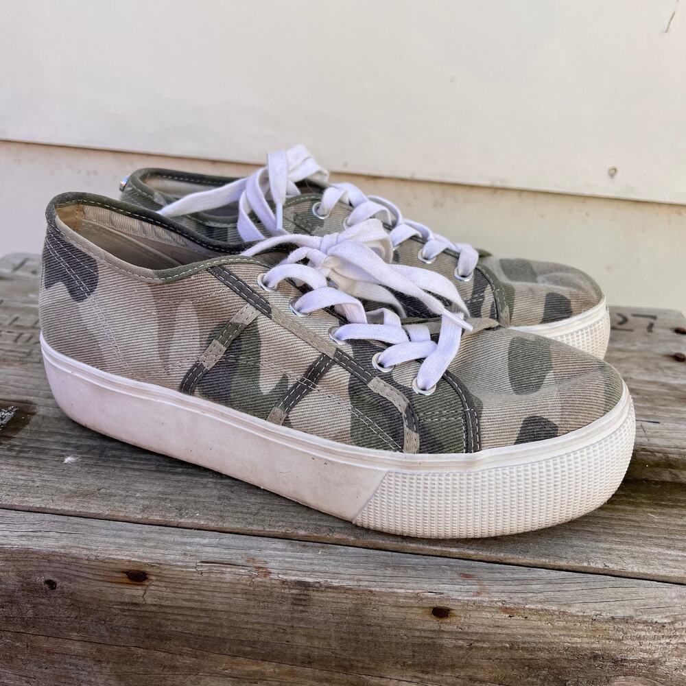 Steve Madden Emmi Sneakers platform green camo